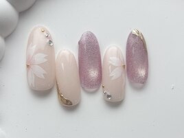 桜ネイル/8000円