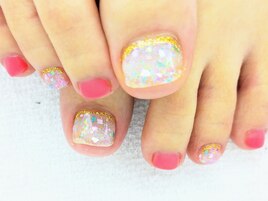 フットネイル・シェル埋め込み