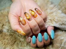 シュガーネイル(sugar nail)/オリジナルカラー　アシメネイル