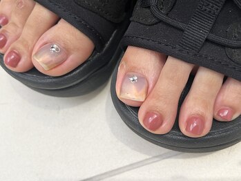 エムスラッシュ ネイル センター北店(M.SLASH)/ワンポイント★ミラーネイル