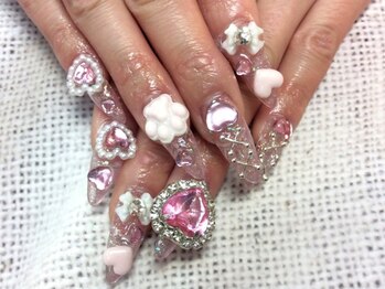 ジャスミンネイル(Jasmine Nail)の写真/【スカルプ180分やり放題コ-ス¥18500etc...】スカルプメニュ-多数!トレンド・派手カワ・3Dなど幅広く対応♪