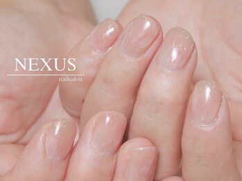 ネクサス(NEXUS)/ふんわり肌馴染み　桃ネイル