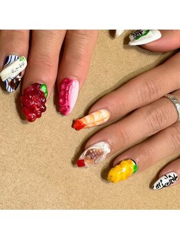 シマネイル(shimanail)/お寿司★食べ物ネイル