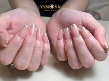 リームサロン 池袋店(LYYM SALON)/ シルバーフレンチ 秋ネイル