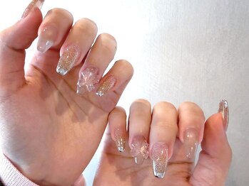 ミラーフレンチ/ラメグラ/韓国風