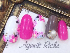 【水彩ネイル】