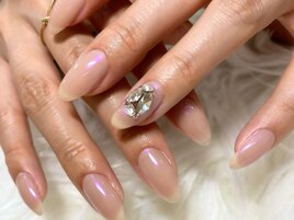 ワンポイント☆ビジューデザイン