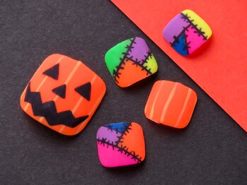 カラーズ 浜松店(colors)/フット☆ハロウィーンネイル