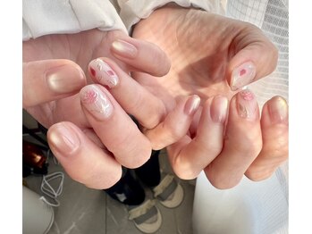 ミャウネイル(Miaou nail)の写真/ネイルが初めての方にもオスス♪ベース・トップは最高級ジェル使用◎ツヤツヤの仕上がりに定評あり♪