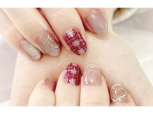 アリイネイルズ(ALII Nails)/チェック&シルクマグネット