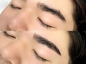 デザインケー 山形天童店(designK)の写真/メンズ眉WAX¥4950！男性も女性も眉を整えて清潔感溢れるトレンド眉に◎完全個室でゆったり過ごせる♪