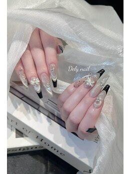 デリーネイル(Dely_nail)/黒の誘惑・幻想的なマグネット