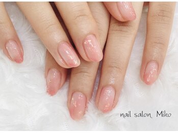 ミコ(Miko)の写真/【美爪オフィスネイル◎】ワンカラー 初回¥4,980／ジェルオフ代込み★大人可愛いカラーでテンションUP♪