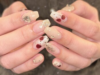 さくらんぼネイル