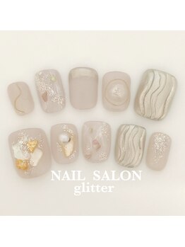 ネイルサロン グリッター(NAIL SALON glitter)/成人式ネイルチップ
