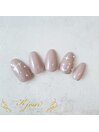 シンプルワンカラーネイル