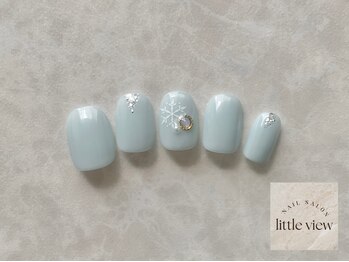 リトルビュー(little view)/ライトブルー×雪の結晶 ¥7980