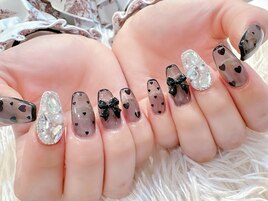 #ブラックネイル＃ガーリー