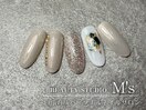 ベージュ×シェル