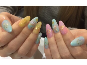 ラズネイル(RUZ'S NAIL)/【秋本】ロマンティックネイル
