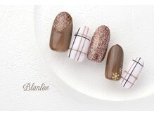 ブランロール 中目黒店(Blanl'or)/冬のミラーチェックネイル