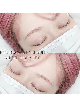 アンジェロビューティ(ANGELO BEAUTY)/ハイトーンカラーピンク眉！