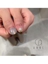 アンネ 梅田 GRACE店(ANNE)/【パラジェル】ちぐはぐネイル