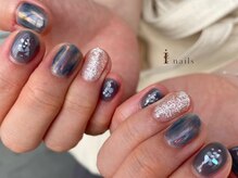 アイネイルズ 吉祥寺店(I nails)/ブルーオーロラネイル