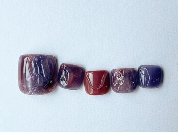 アイネイルズ 梅田店(I nails)/フットフラッシュニュアンス
