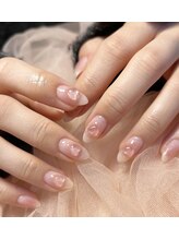 ミル(Mille)/チークネイル×透明ハート