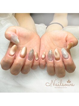 ソワ(sowa)/上品にきらめくゴールド×ラメ