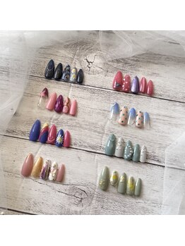 リールエム 堺東店(Riru_M)の写真/ハンド定額Artコース¥5500♪月替わりで楽しめる最旬トレンドのサンプル8種類をご用意☆カラー変更OK！