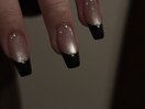 マグネット×フレンチネイル