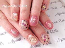 【押し花ネイル】