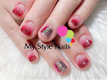 マイ スタイル ネイルズ(My Style Nails)/ラメグラデーションジェル