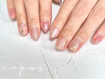 ルポネイル 高円寺(repos nail)/オーロラピンクニュアンスネイル