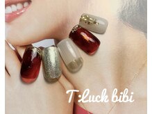ティーラック ビビ(T:Luck bibi)/【ニュアンス秋べっこうネイル】