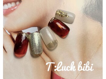 ティーラック ビビ(T:Luck bibi)/【ニュアンス秋べっこうネイル】