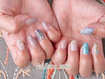 ジャミーラ(Jamila)/My nails 手描きアート