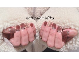 ミラーネイルゴールドホログラム