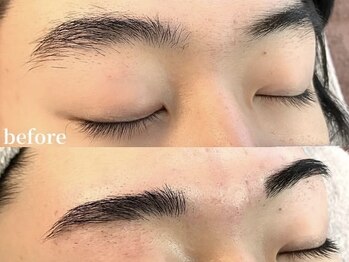 シャイン(SHINE)/眉Waxビフォーアフター
