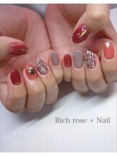 ネイルサロン リッチ ローズ(Nail salon Rich rose)/ツイードNAIL