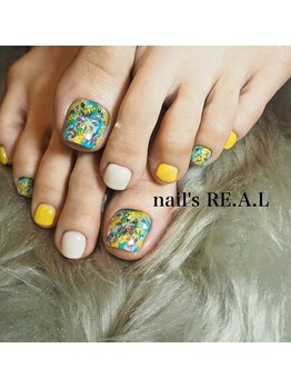 ネイルズリアル(nail's REAL)/春フットネイル