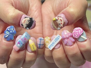 新宿3dネイル なにわ男子ネイル