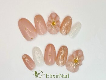 エリクサーネイル 五反田(Elixir Nail)/定額a シンプル/クーポン使用