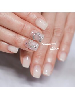 たゆ ネイル(たゆnail)/パラジェルハートストーンネイル