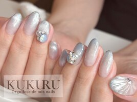 爽やかブルー夏マグネット 7728