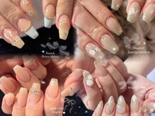 エマネイル プラスキハクヤ 肥後橋店(EmaNail+KIHAKUYA)の雰囲気（オフィスシンプルデザイン・お任せも大歓迎♪パーツが豊富◎）