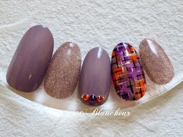 ハロウィンツイードモーヴ