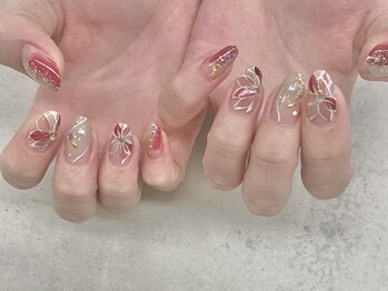 ネイルサロン ドゥ(Nail Salon Doux)/（平田）フラワーネイル